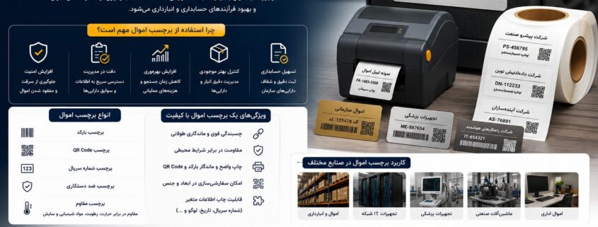 برچسب اموال چیست؟ راهنمای کامل مدیریت و شناسایی دارایی‌ها