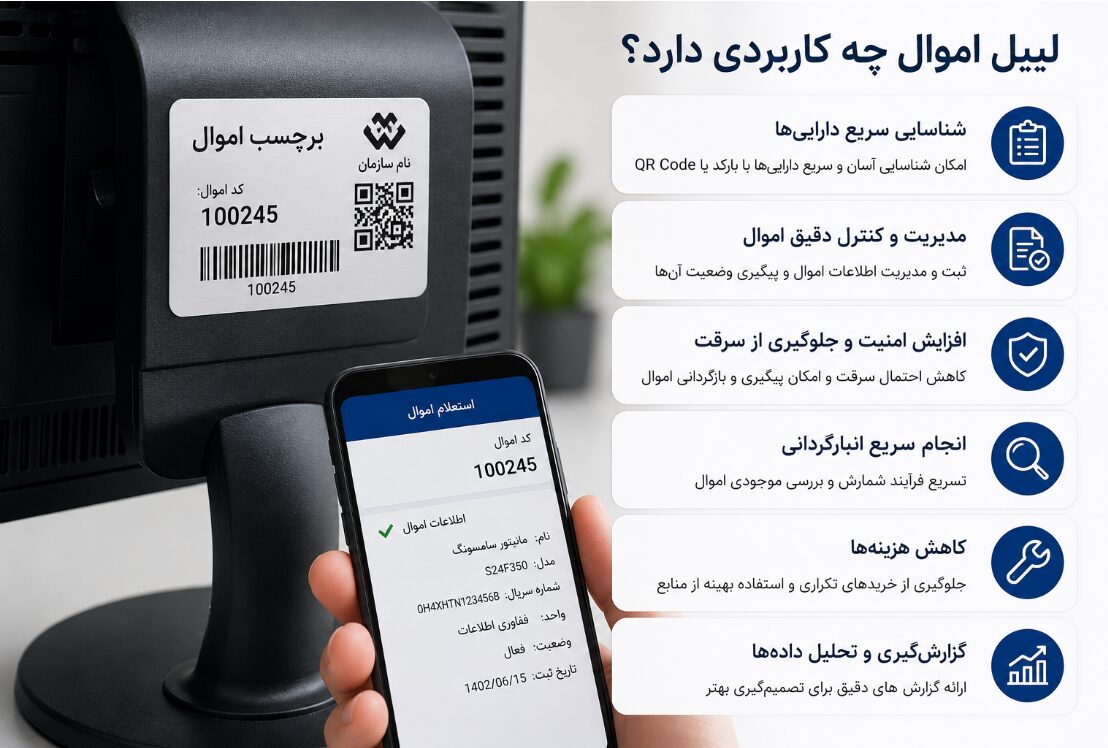 برچسب اموال و کاربردهای آن در شناسایی، مدیریت و ردیابی داراییها