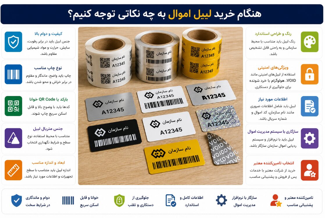 هنگام خرید لیبل اموال به چه نکاتی توجه کنیم؟