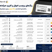 رنگ‌های برچسب اموال و کاربرد هرکدام