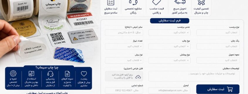 سفارش چاپ برچسب