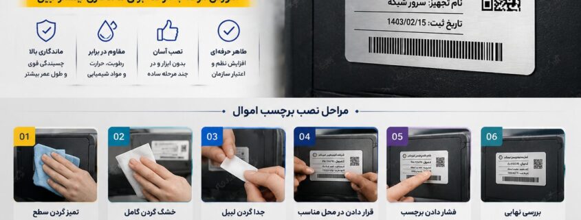نحوه نصب صحیح برچسب اموال