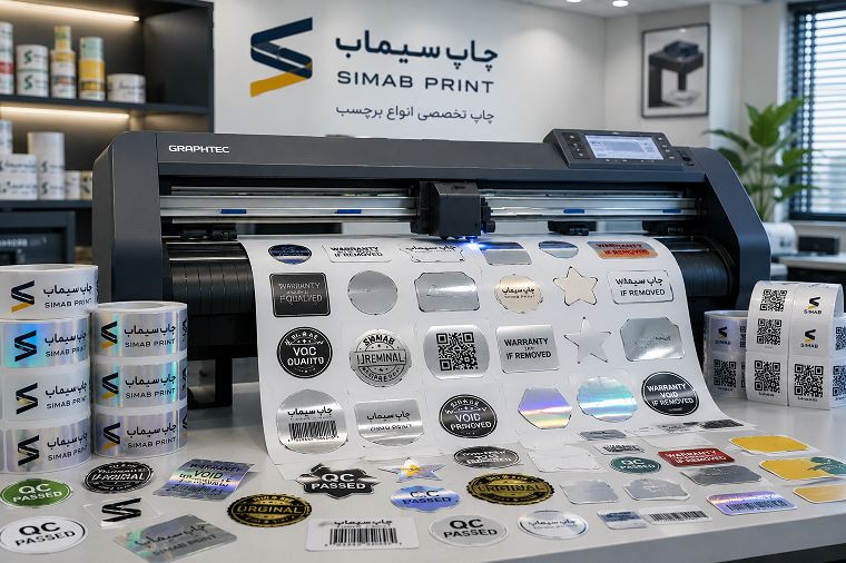 برش و نیم تیغ انواع برچسب با دستگاه کاتر پلاتر