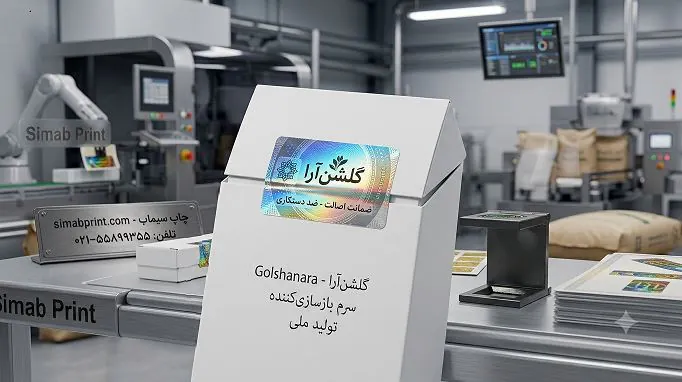 هولوگرام اختصاصی ۱×۴ سانتیمتر؛ انتخابی مناسب برای پلمپ و بستهبندیهای کشیده
