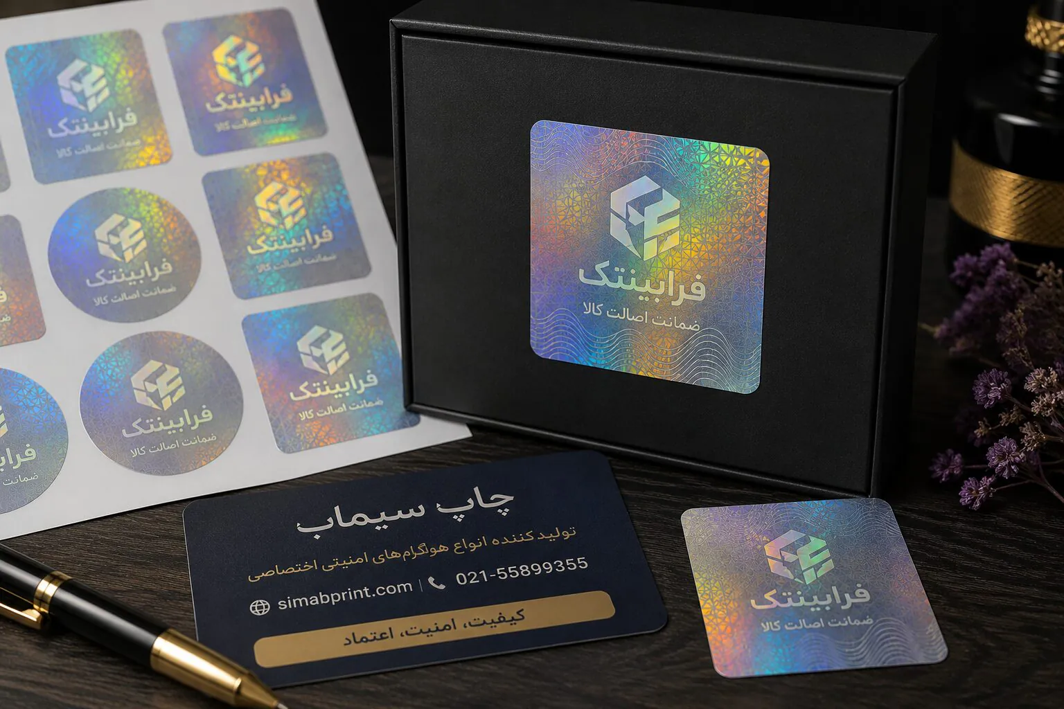 هولوگرام اختصاصی ۳×۳ سانتی‌متر؛ انتخابی حرفه‌ای برای نمایش بهتر برند و اصالت کالا