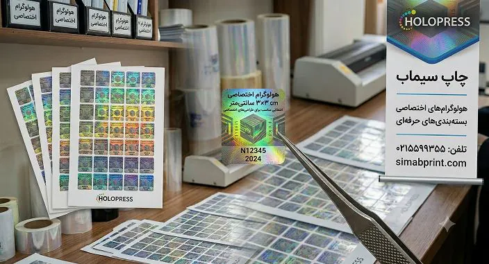 هولوگرام اختصاصی ۳×۳.۵ سانتی‌متر؛ انتخابی مناسب برای طراحی‌های اختصاصی و بسته‌بندی‌های حرفه‌ای